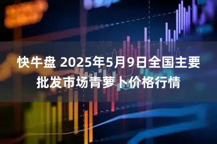 快牛盘 2025年5月9日全国主要批发市场青萝卜价格行情