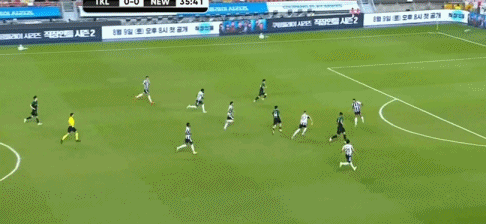 宝聚荣配资 半场：纽卡0-1K联赛全明星，金镇圭破门