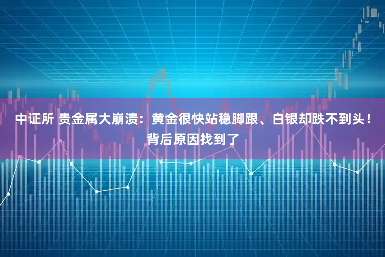 中证所 贵金属大崩溃：黄金很快站稳脚跟、白银却跌不到头！背后原因找到了